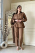 Classic Tan Brown Coord Set